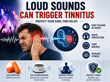 Loud sounds and Tinnitus